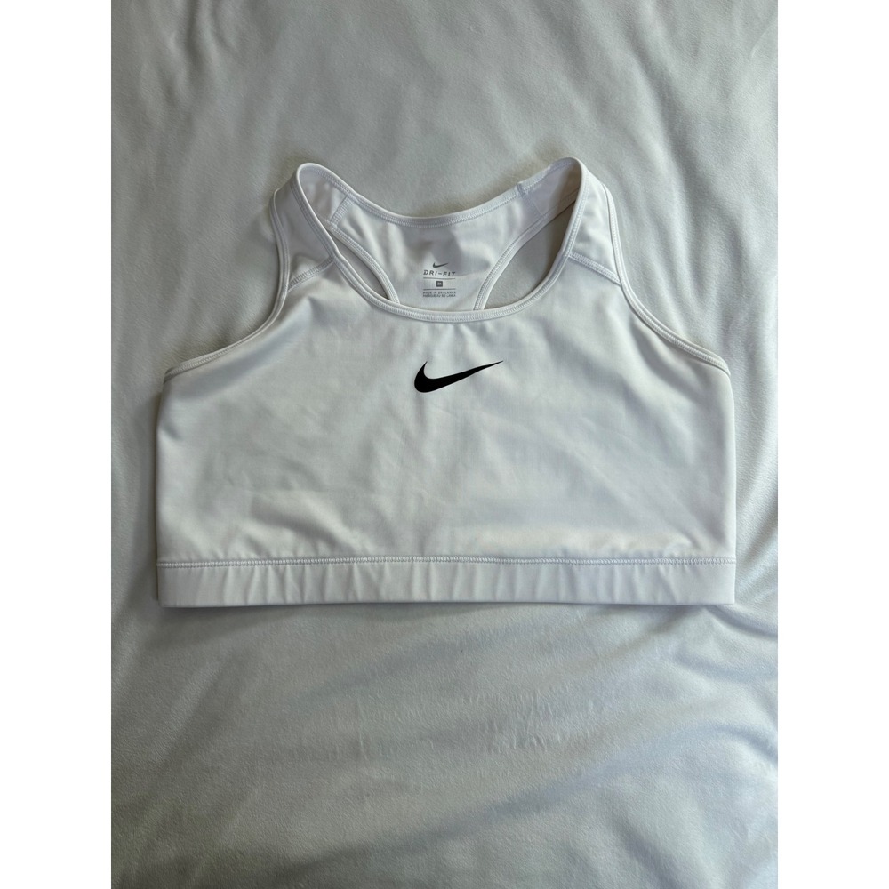 Nike Dri-FIT Swoosh Sports Bra White Racerback Plus Size 2X